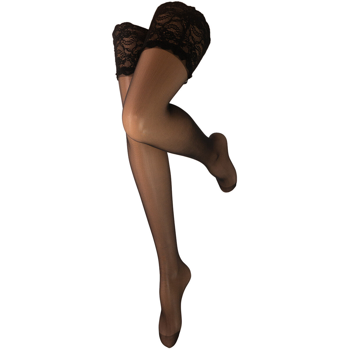 Trasparenze  Autoreggente 30 Denari Carlotta  Černá