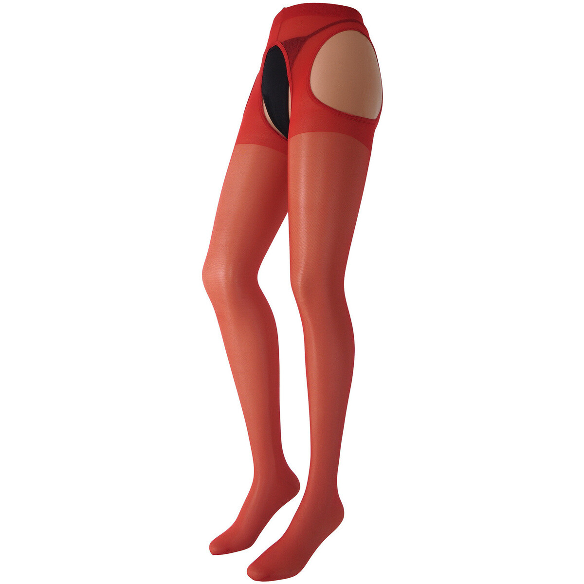 Trasparenze  Collant Aperti 15 Denari Scandal  Červená