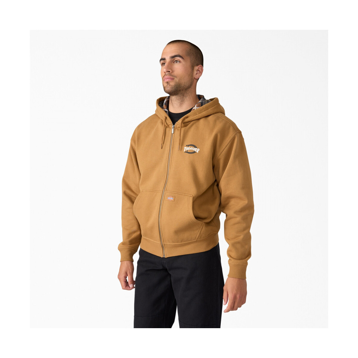 Dickies  Thrasher x  zip through  Hnědá