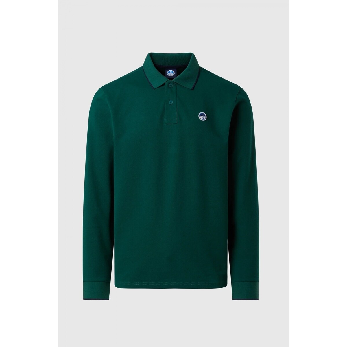 North Sails  POLO LONG SLEEVE  Zelená