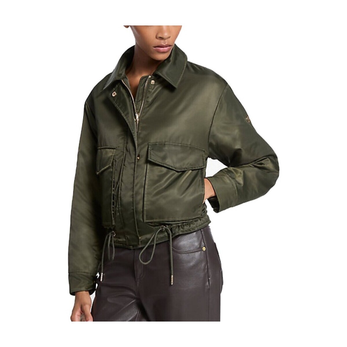 MICHAEL Michael Kors  CROPPED BOMBER  Zelená