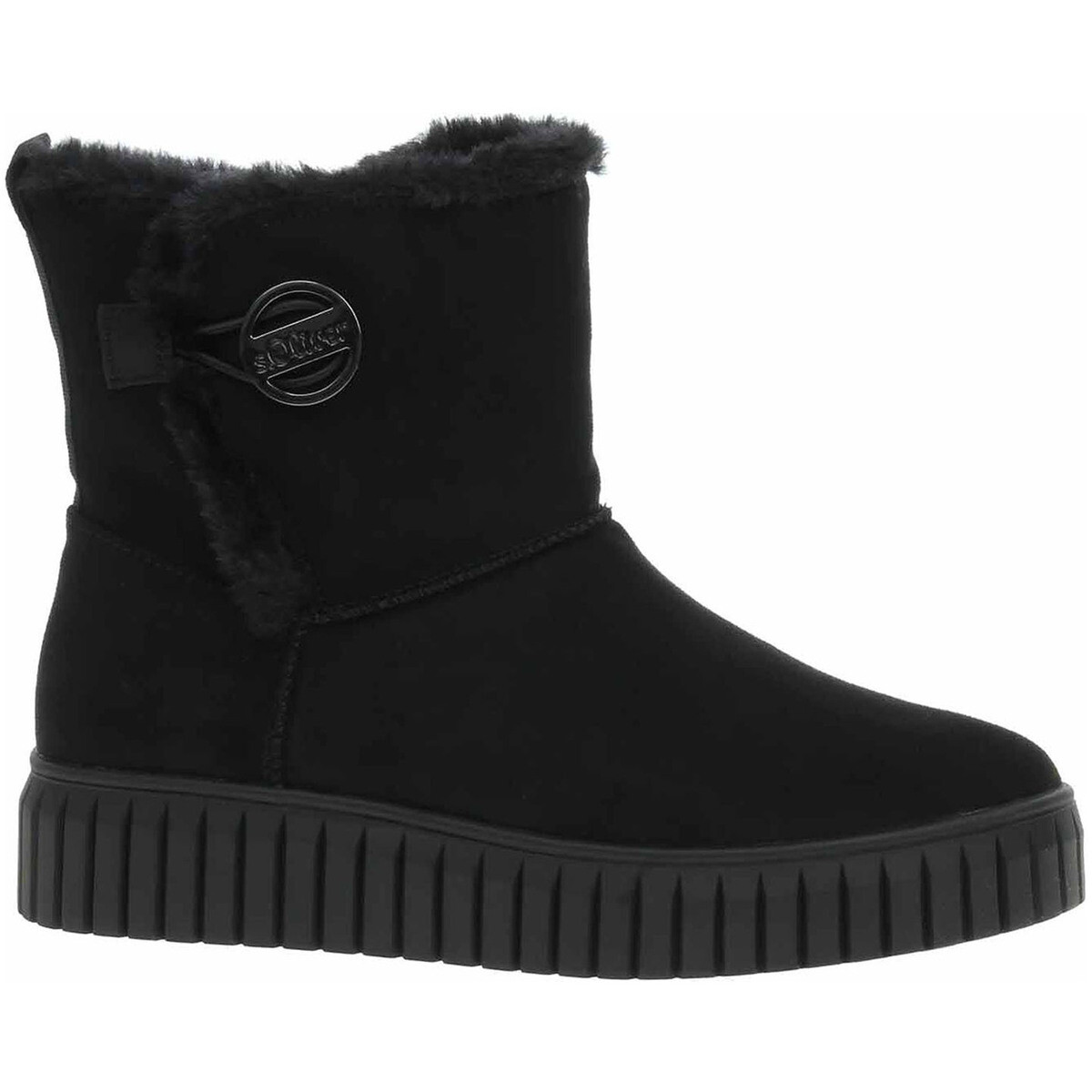 S.Oliver  Dámské polokozačky  5-26418-41 black uni  Černá