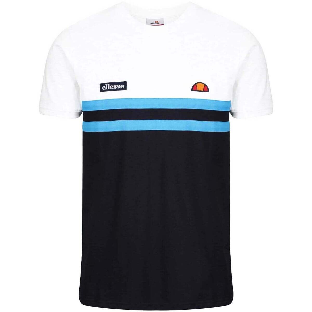 Ellesse  Venire T-Shirt White/Blue/Black  Černá