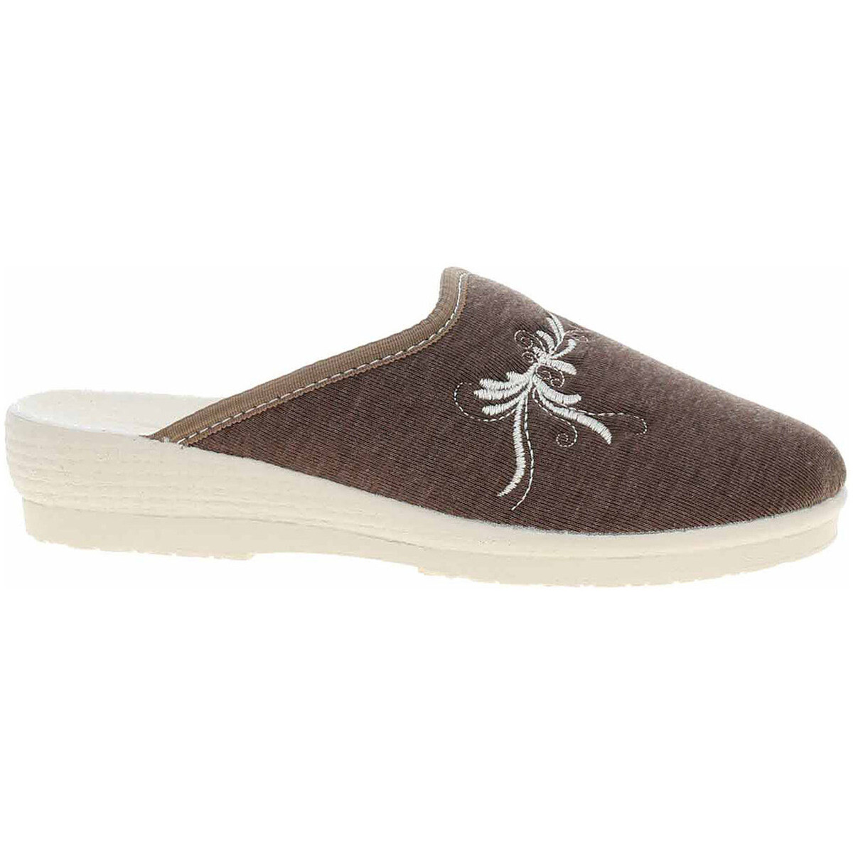 Rejnok Dovoz  Dámské domácí pantofle Rogallo 3360-080 hnědá  Hnědá