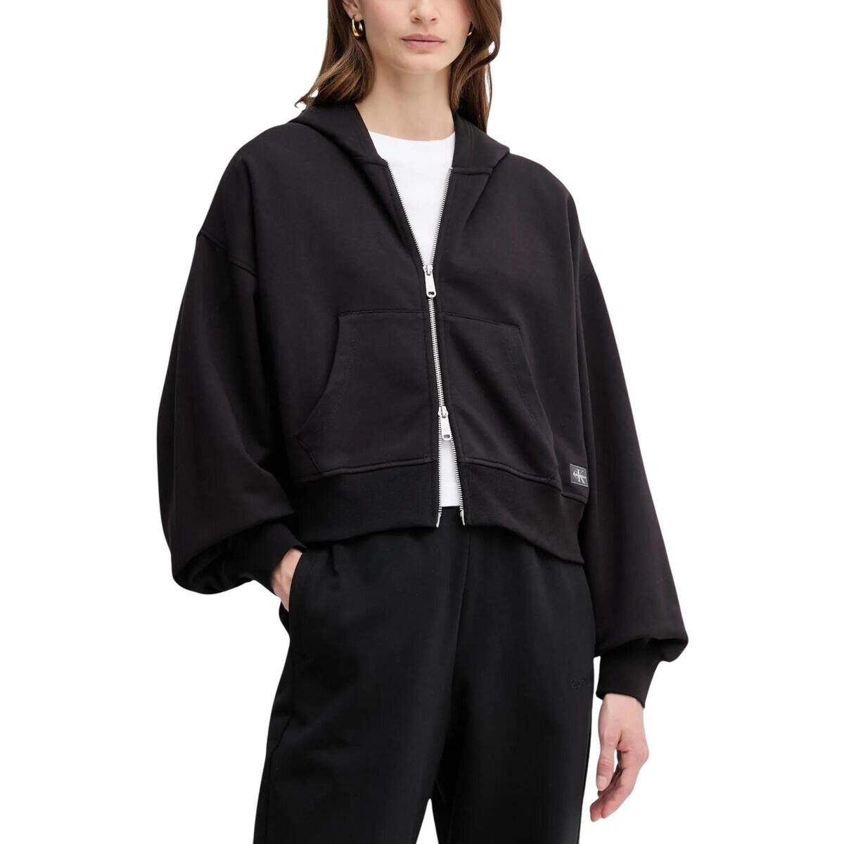 Calvin Klein Jeans  A- FRENCH TERRY BADG LV047C216G  Černá