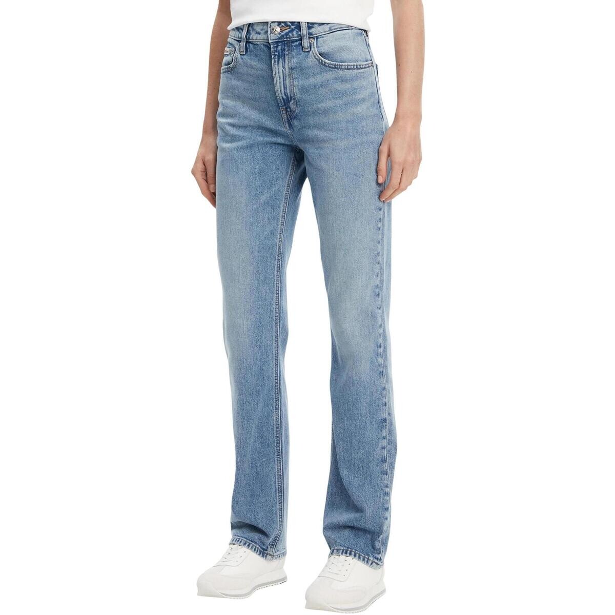 Calvin Klein Jeans  HIGH RISE STRAIGHT N LV047B914G  Modrá