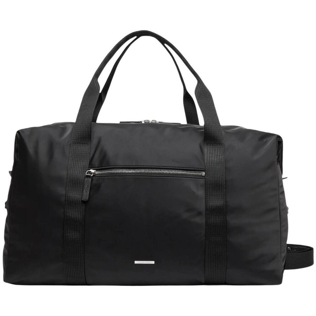 Calvin Klein Jeans SLEEK NYLON WEEKENDER BAG LV04D3043G Černá
