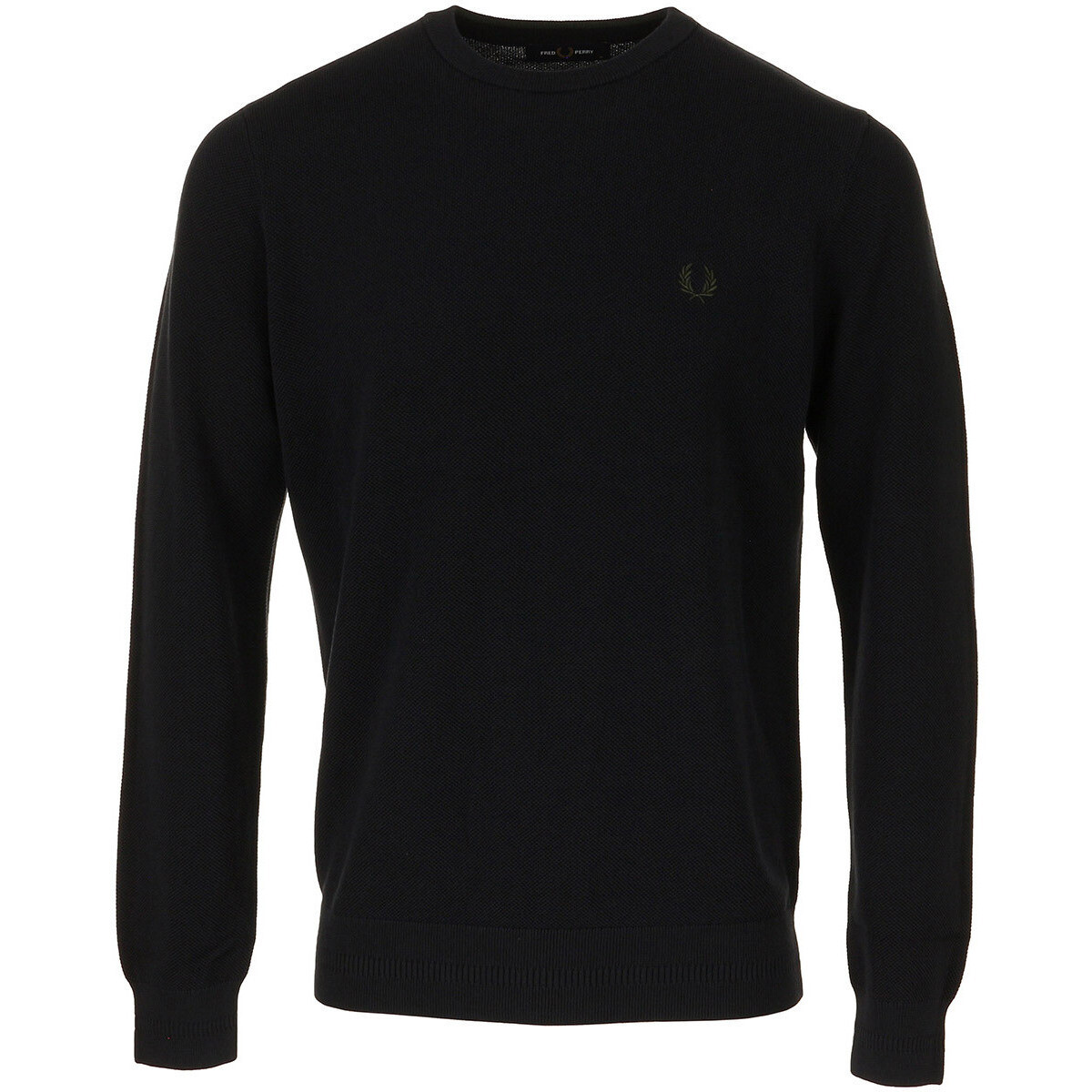 Fred Perry  Pique Stitch Jumper  Modrá