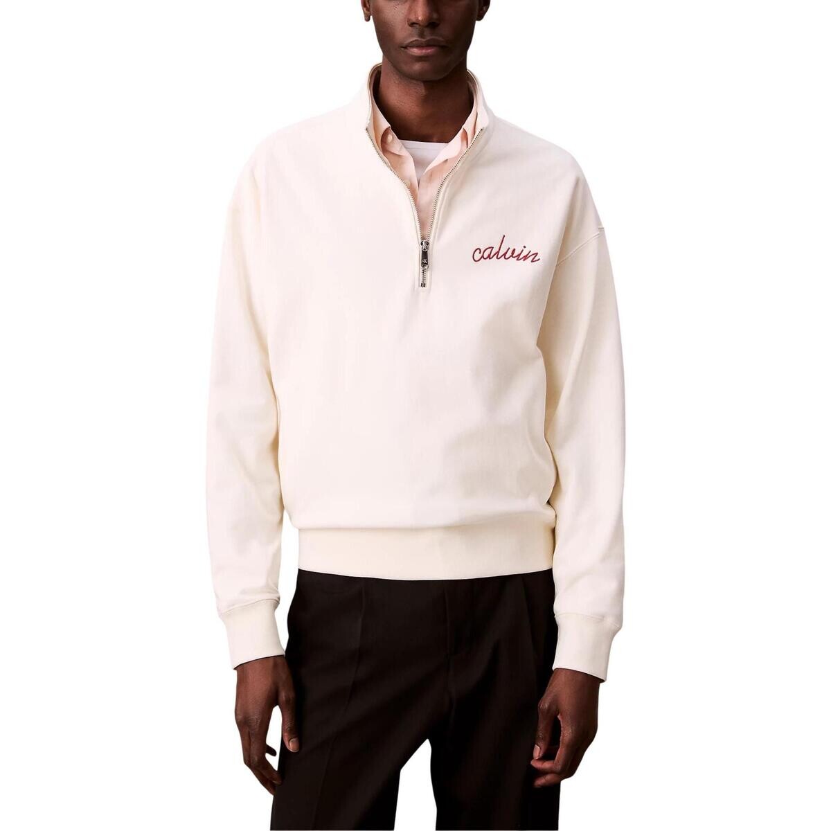 Calvin Klein Jeans  PREMIUM TERRY CHAIN LV04RC227G  Bílá