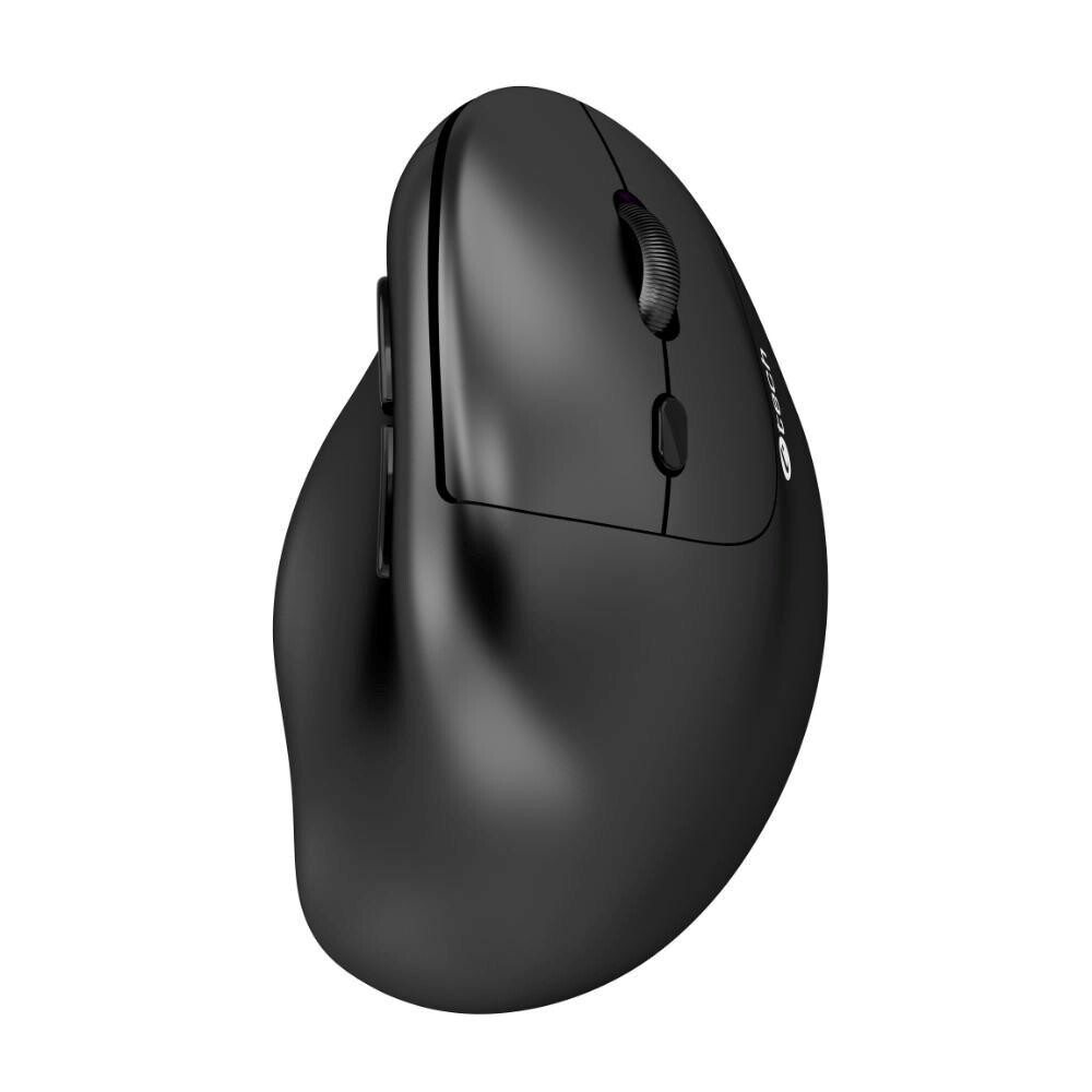 Myš C-TECH VEM-12, vertikální, Dual mode, bezdrátová, BT5.0 + 2,4GHz, 3200DPI, černá