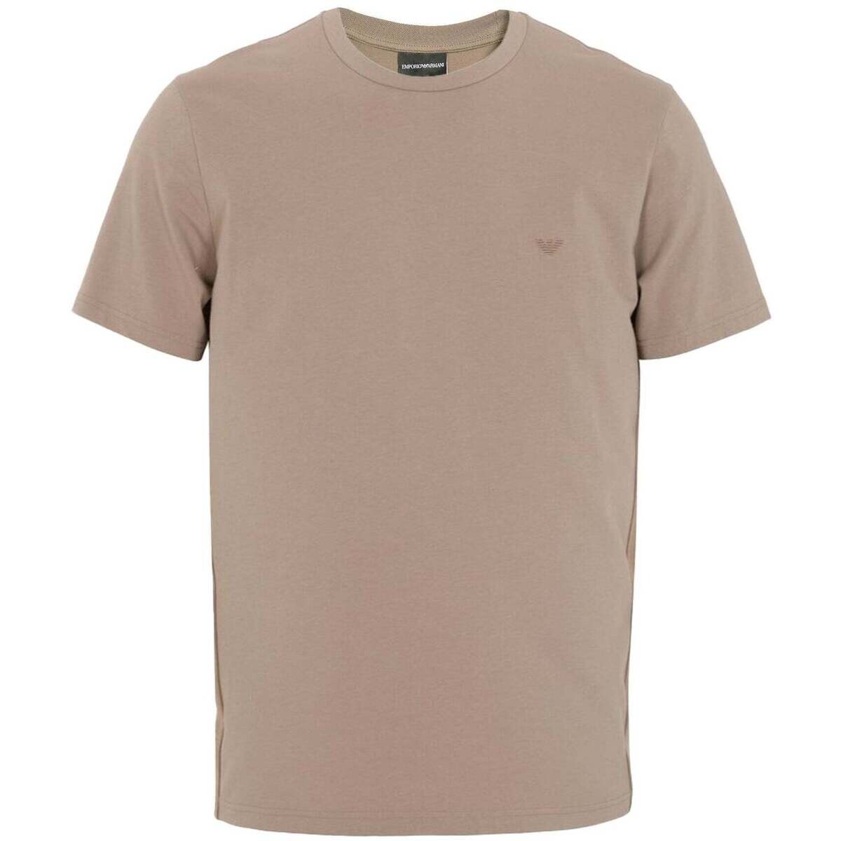 Emporio Armani  Lounge Side Logo T-Shirt Fungi  Hnědá