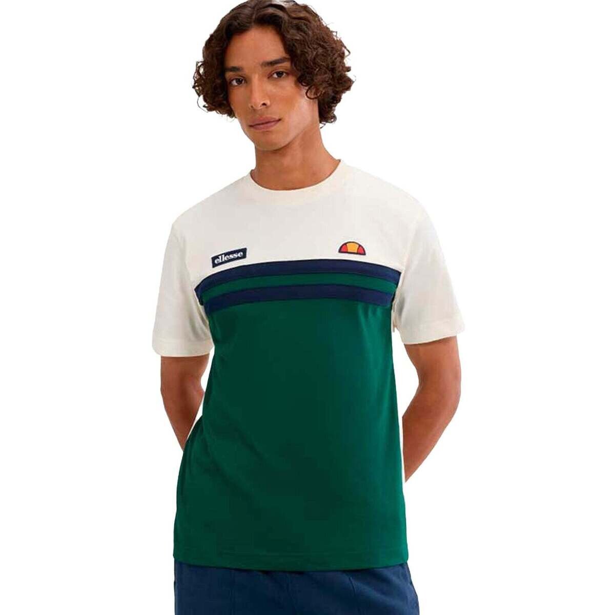 Ellesse  Venire T-Shirt Off White/Dark Green  Zelená