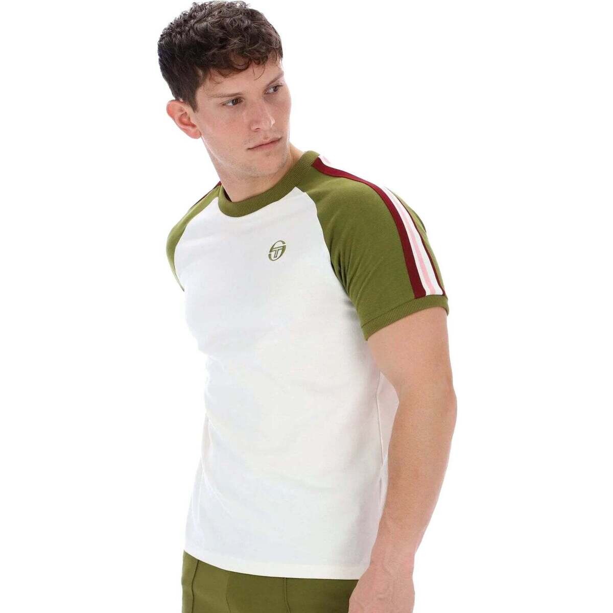 Sergio Tacchini  Hadow Ringer T-Shirt Gardenia/Avocado  ruznobarevne