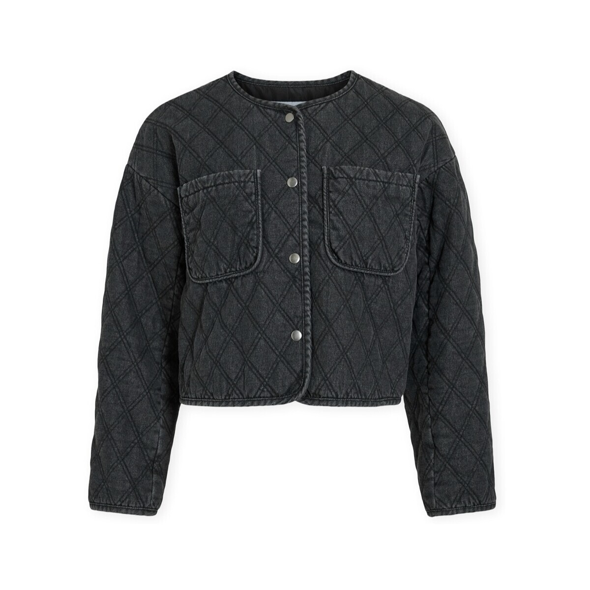 Vila  Kvilla Jacket - Dark Grey Denim  Šedá
