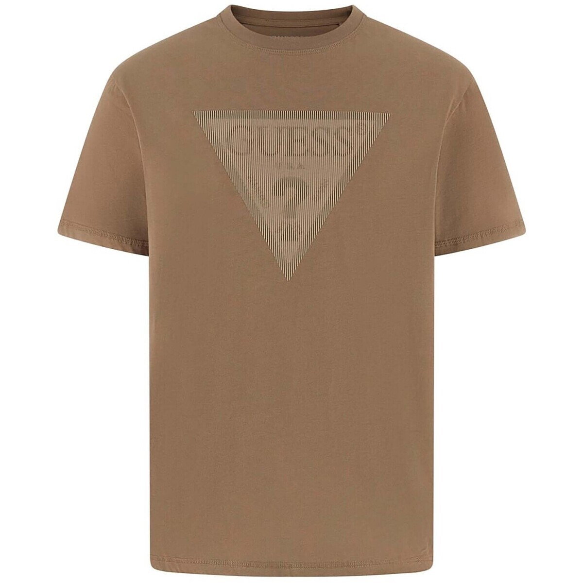 Guess  Cn Ss Triangle Logo Tee  Hnědá