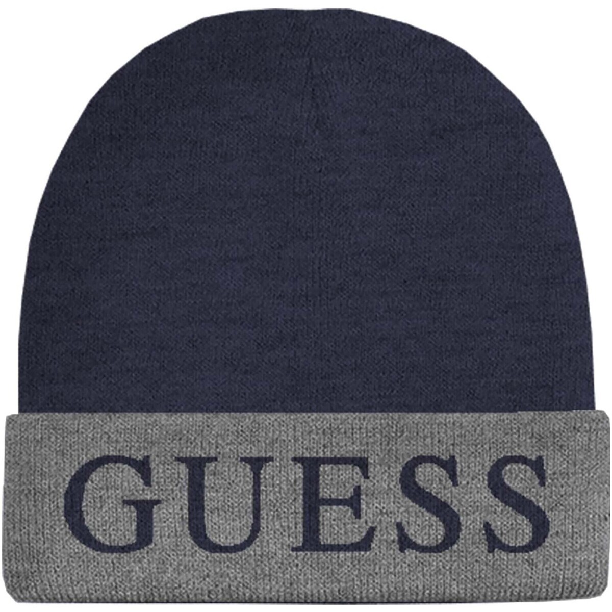Guess  Logo Beanie  Modrá