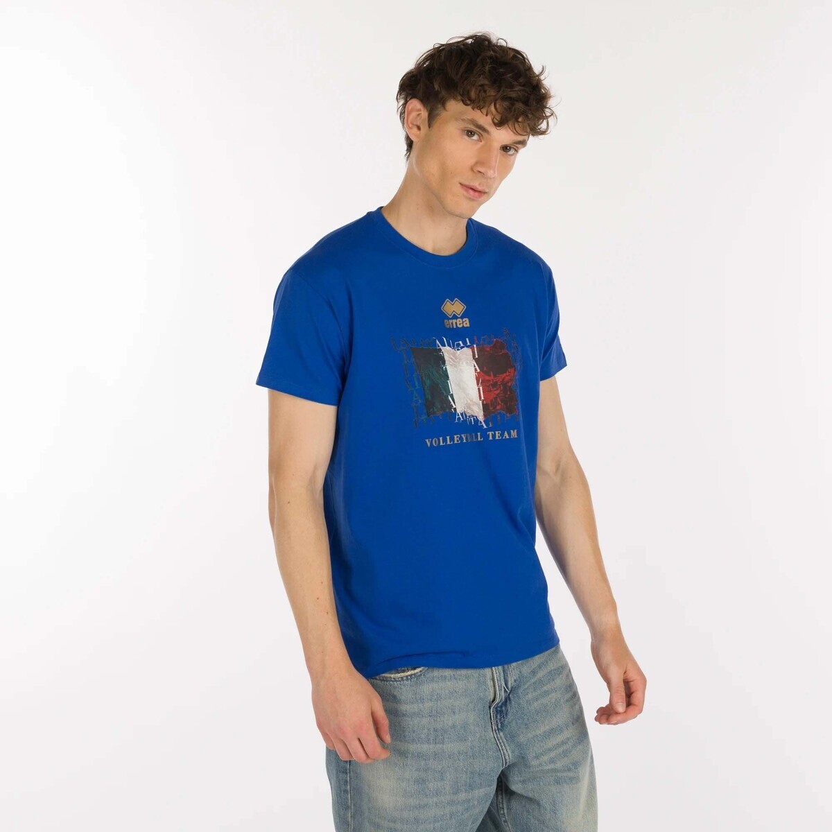 Errea  Naz. Italia Volley T-Shirt Ita Er 04 Mc Jr  Modrá