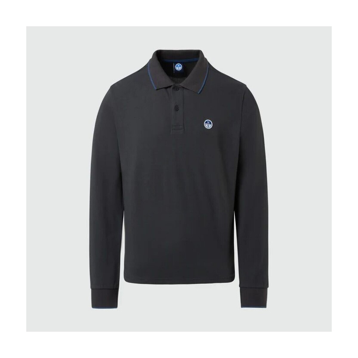 North Sails  POLO LONG SLEEVE  Šedá