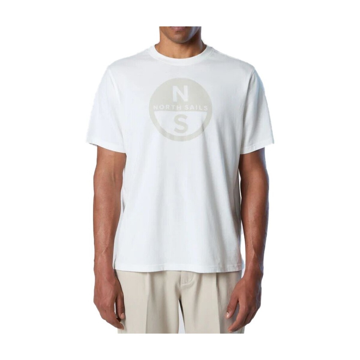 North Sails  T SHIRT SHORT SLEEVE  Bílá