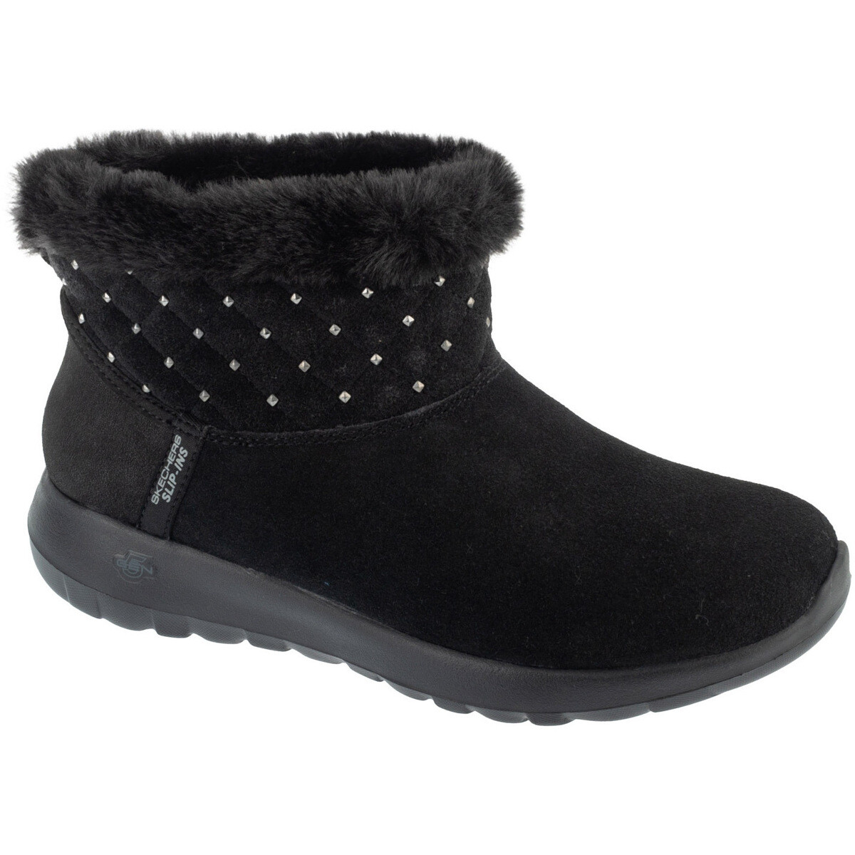 Skechers  Slip-Ins: On-The-Go Joy - Cozy Shimmer  Černá