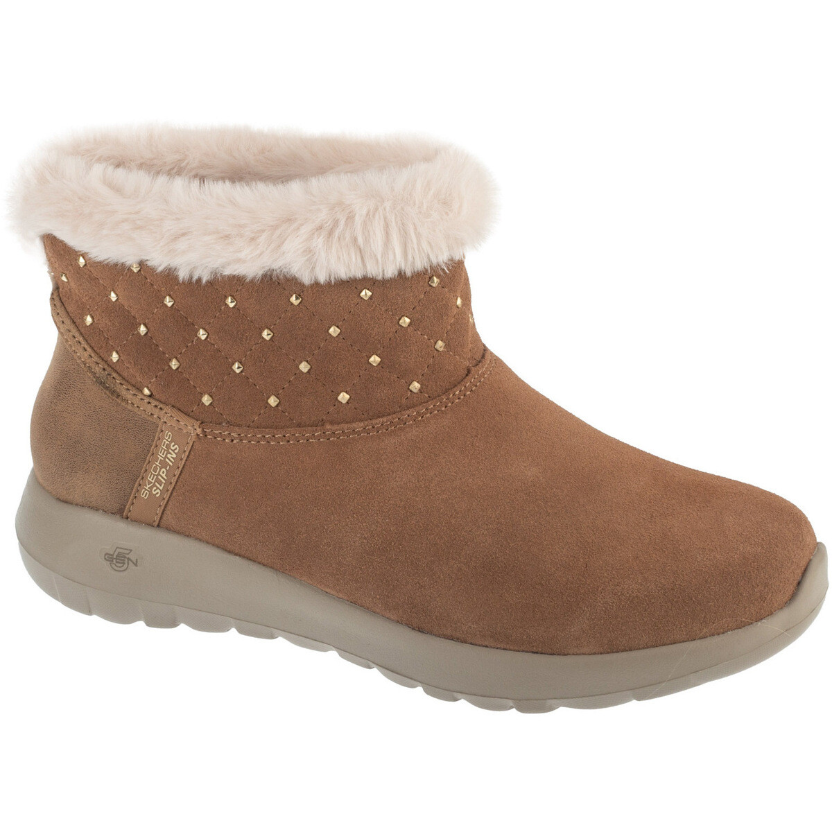 Skechers  Slip-Ins: On-The-Go Joy - Cozy Shimmer  Hnědá
