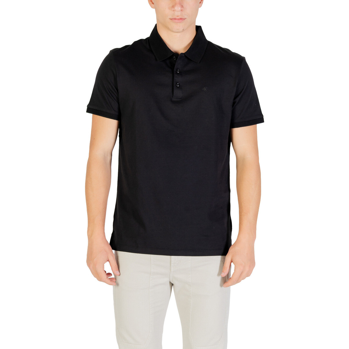 Calvin Klein Jeans  SS CLASSIC MONOGRAM POLO LV04RD255G  Černá