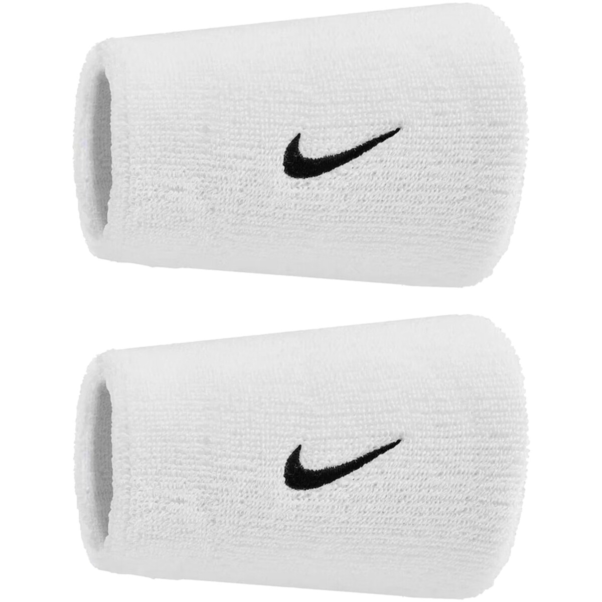 Nike  Swoosh Classic Double Wide Wristbands 2PK  Bílá