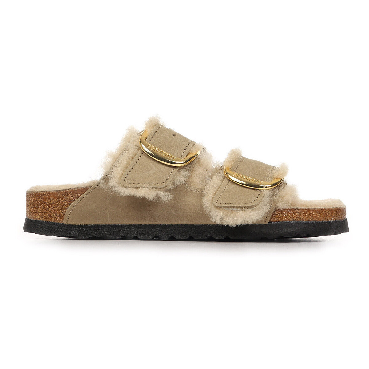 BIRKENSTOCK  Arizona Bs Big Buckle Shearling  Béžová