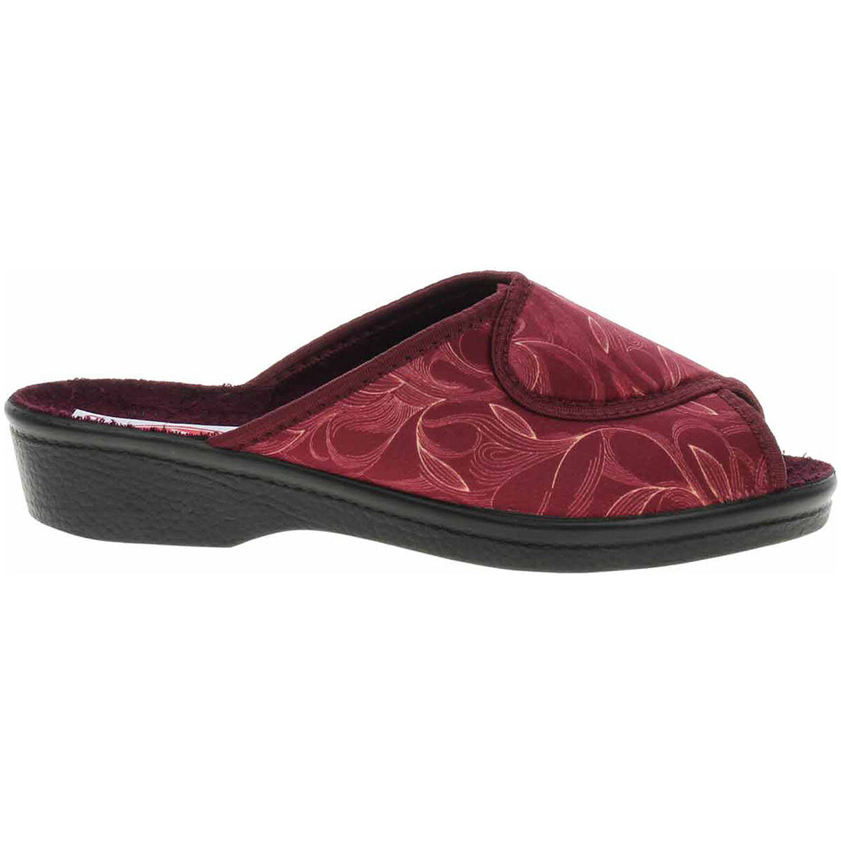 Rejnok Dovoz Dámské domácí pantofle Rogallo 29832 vínová