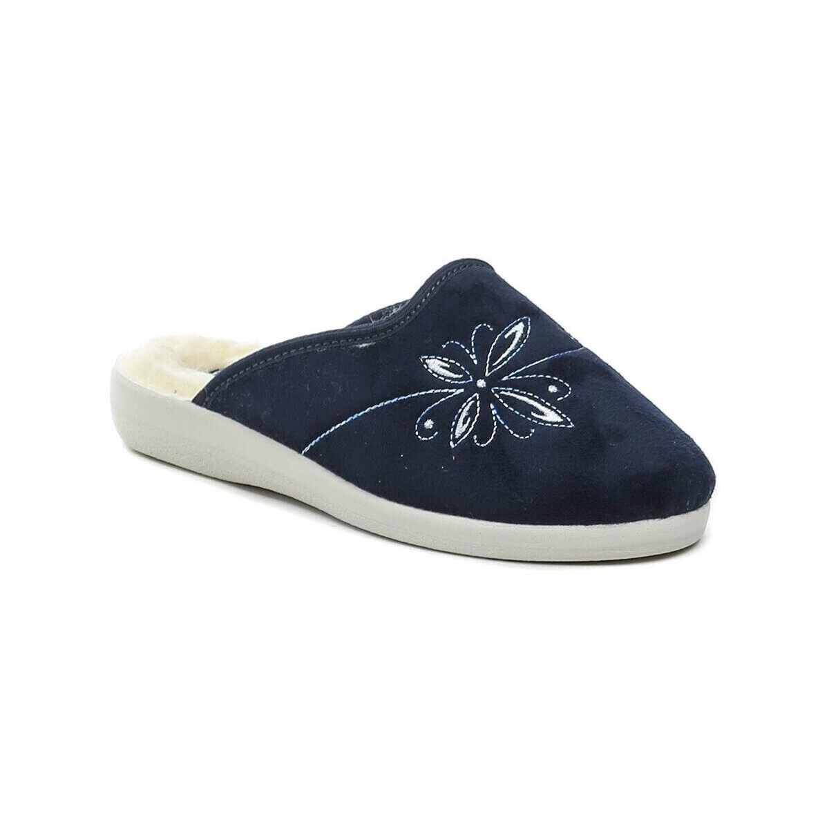 Rogallo  3100-111 modré dámské zimní papuče  Modrá