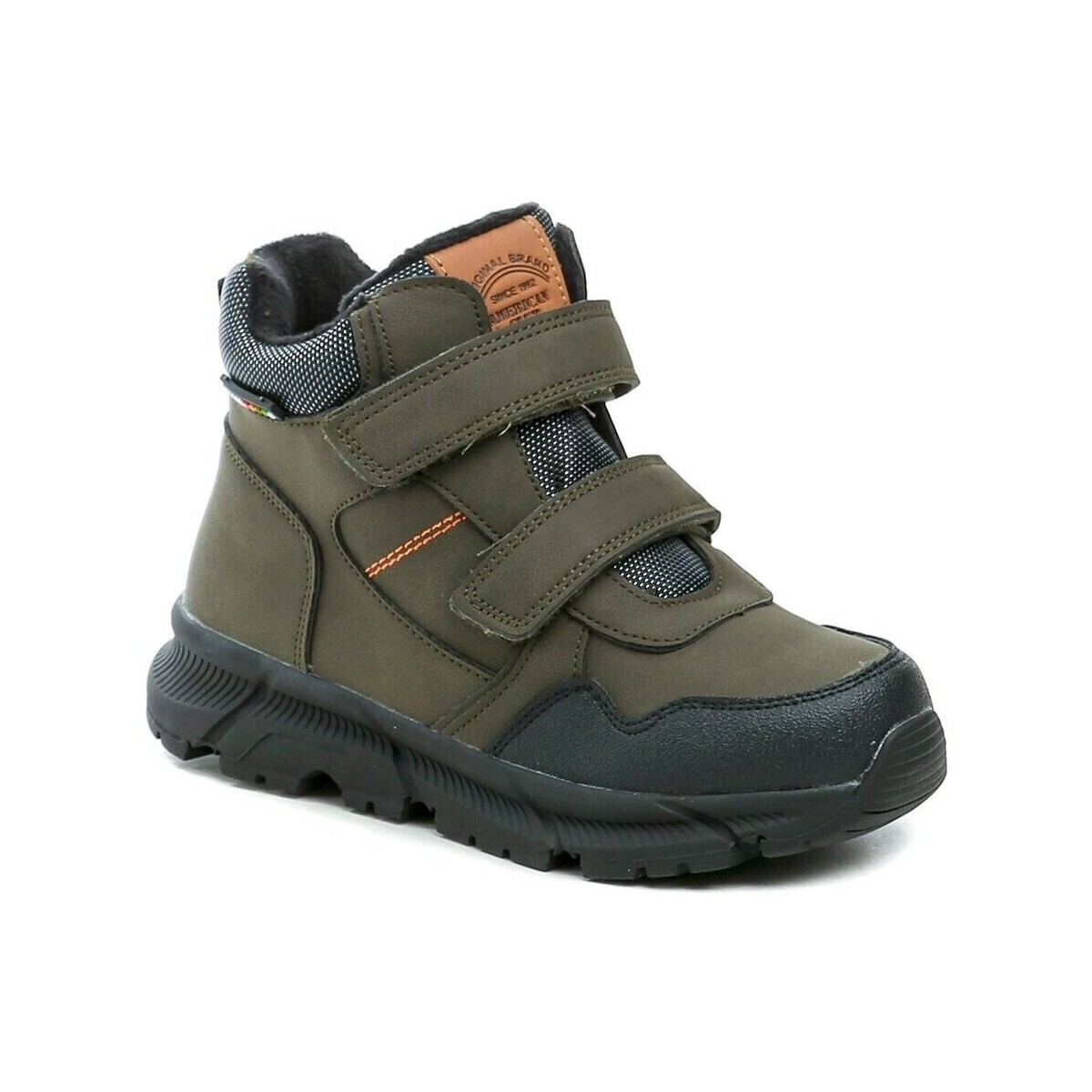 American Club  XD141 khaki dětské zimní boty  Zelená