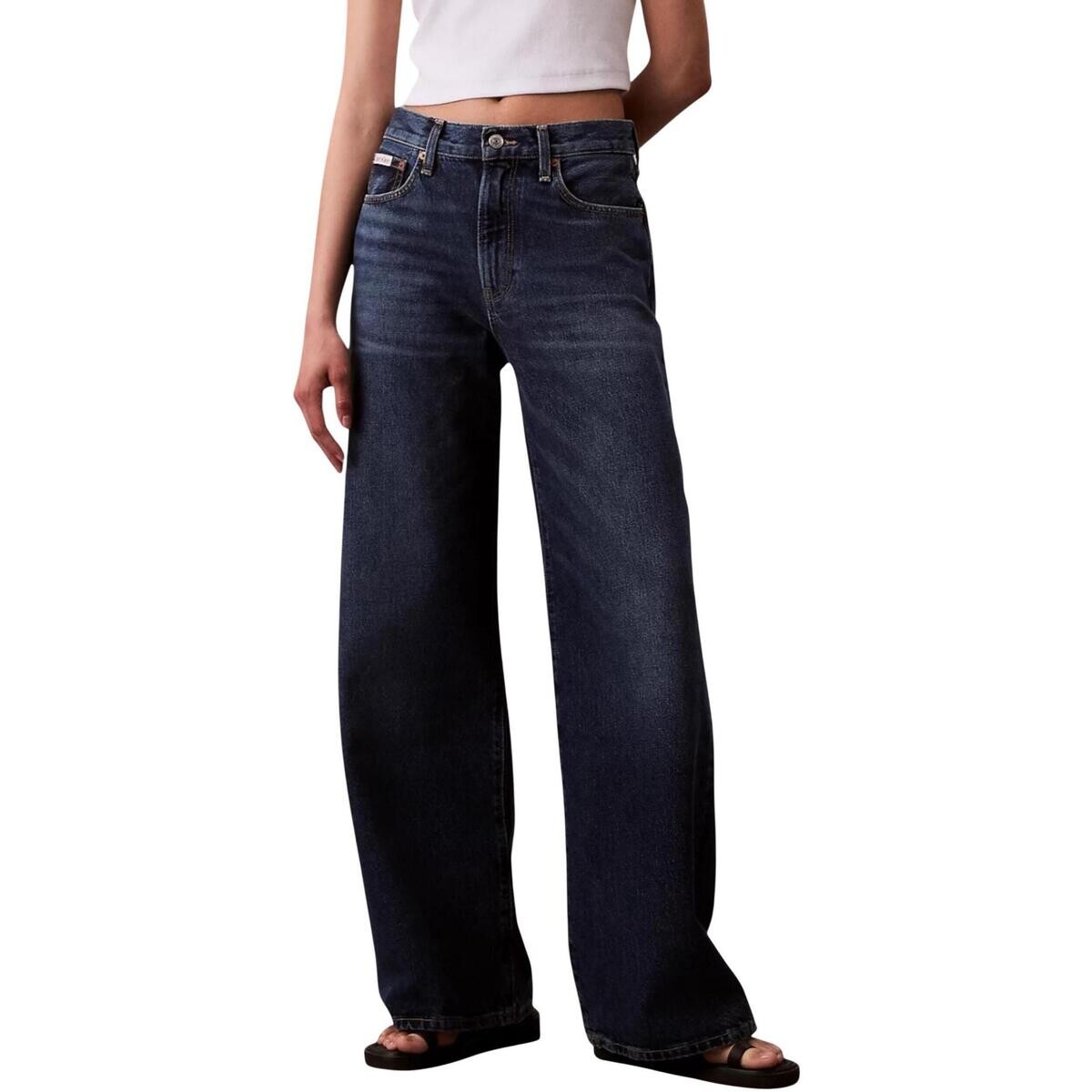 Calvin Klein Jeans  THE WIDE LEG TINTED LV147B933G  Modrá
