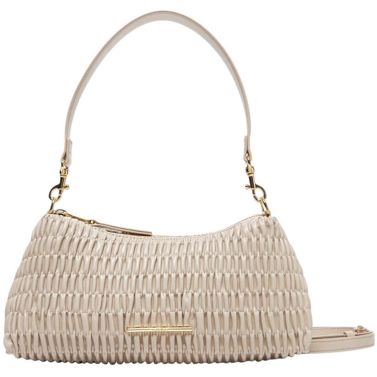 Calvin Klein Jeans  RUCHED DROP SHOULDER BAG LV04K3088G  Béžová