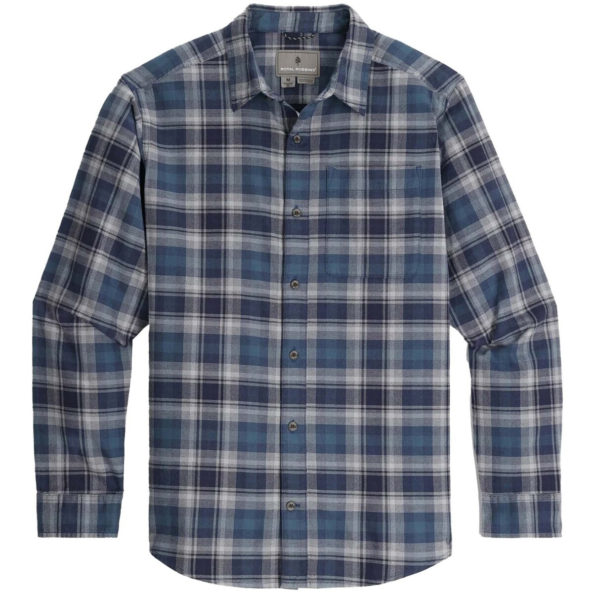 Royal Robbins  Lieback Organic Cotton Flannel L/S  Modrá
