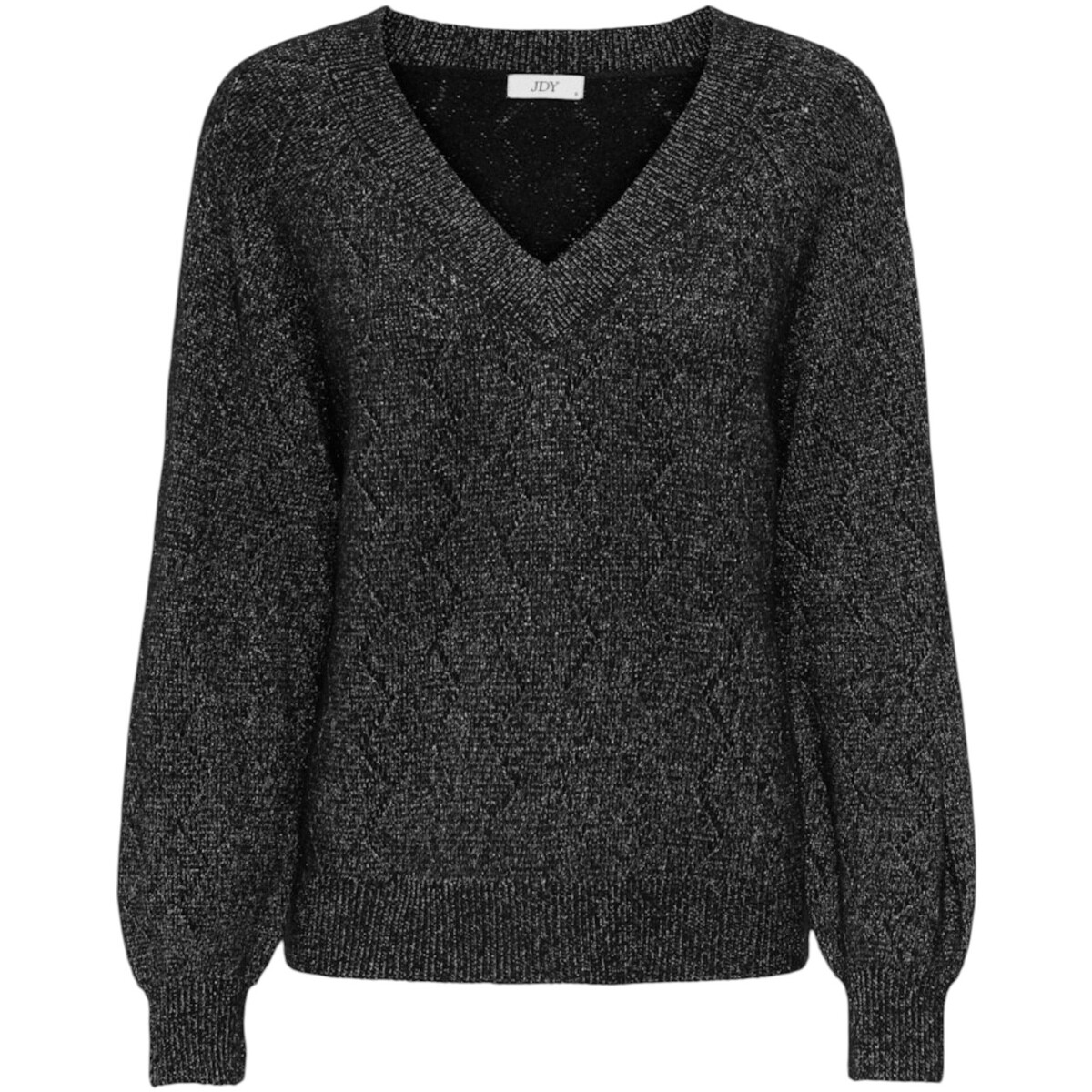 Jacqueline De Yong  Jdyaspen Life L/S V-Neck Pullover Knt 15359750  Černá