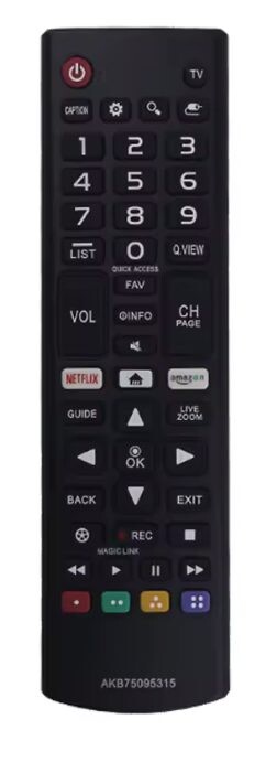 Eclipsera Náhradní dálkový ovladač AKB75095315 pro LG TV