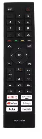 Eclipsera Náhradní dálkový ovladač ERF3J80H pro Hisense Smart TV