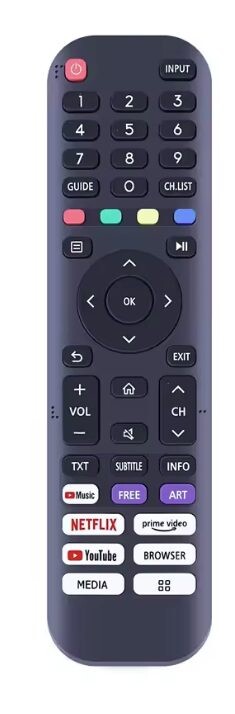 Eclipsera Náhradní dálkový ovladač EN2J30H pro Hisense Smart TV