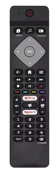 Eclipsera Náhradní dálkový ovladač BRC0884301/01 pro Philips TV