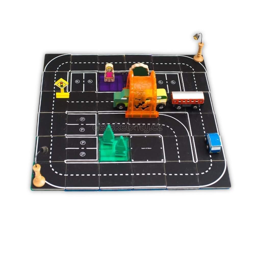 Learn and grow- Magnetické dlaždice Silnice 40 ks