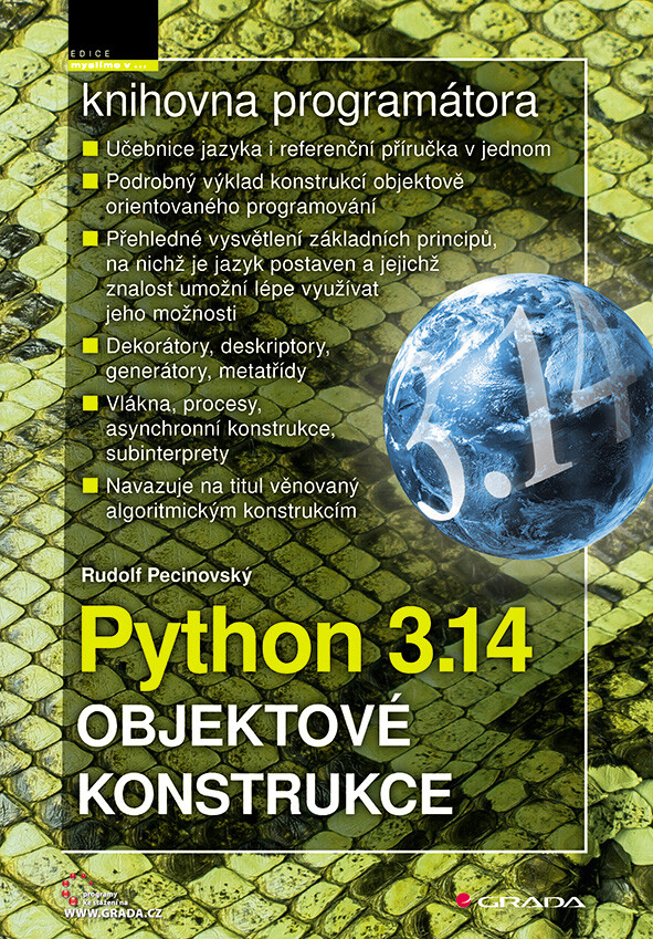 Kniha: Python 3.14 - Objektové konstrukce od Pecinovský Rudolf