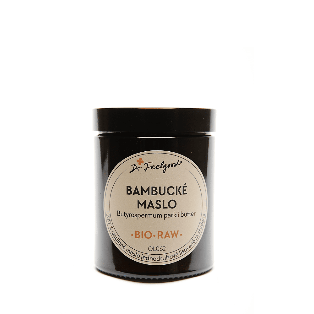 Bio raw bambucké máslo - 180 ml - Dr. Feelgood