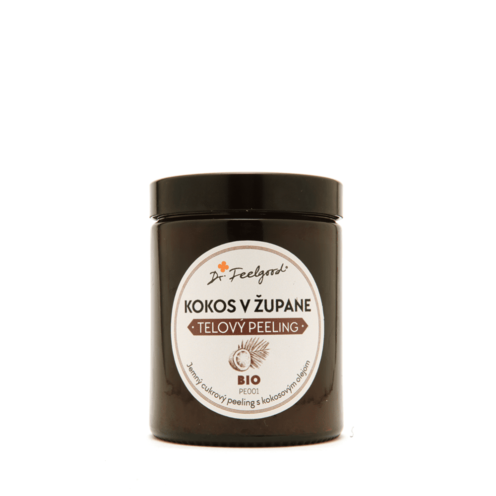 BIO tělový peeling KOKOS v ŽUPANU - 180 ml - Dr. Feelgood