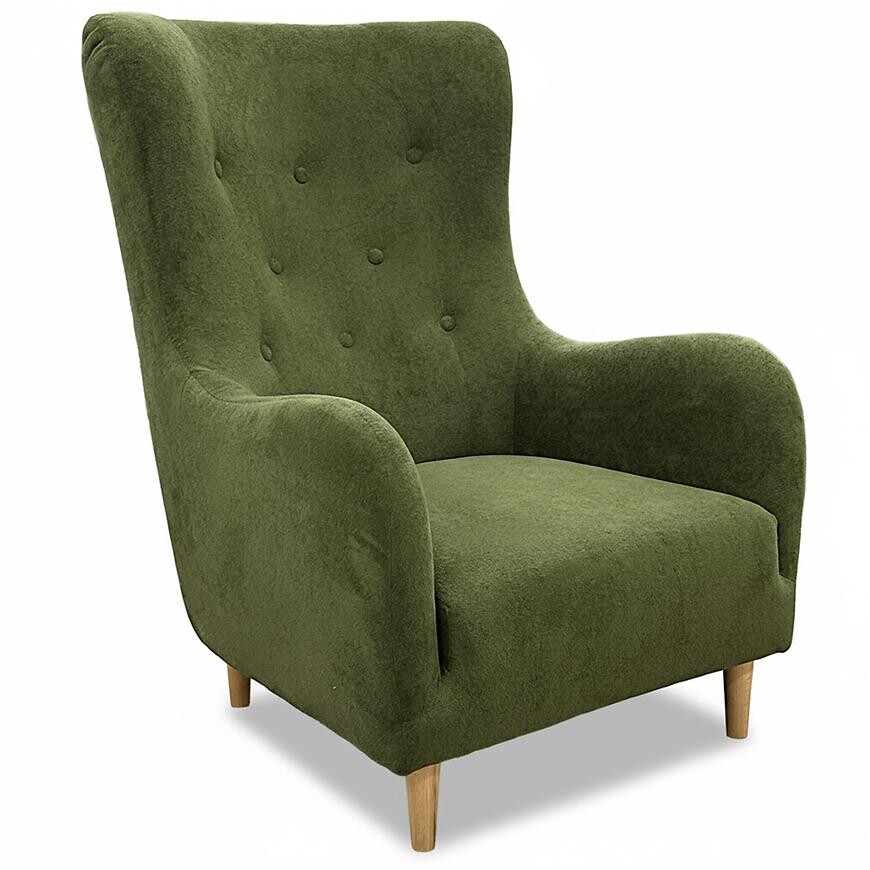 Křeslo Benetto Gerra 50 dr.oo/1 zelený