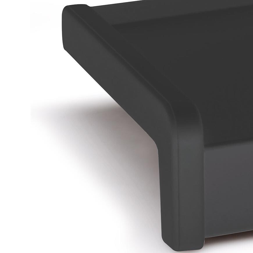 Koncovka PVC pro ocelový parapet antrait