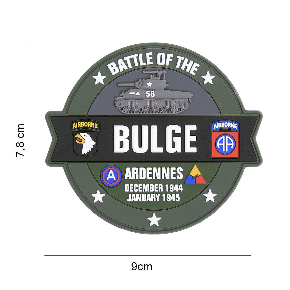 Gumová nášivka 101 Inc Battle of the bulge - barevná