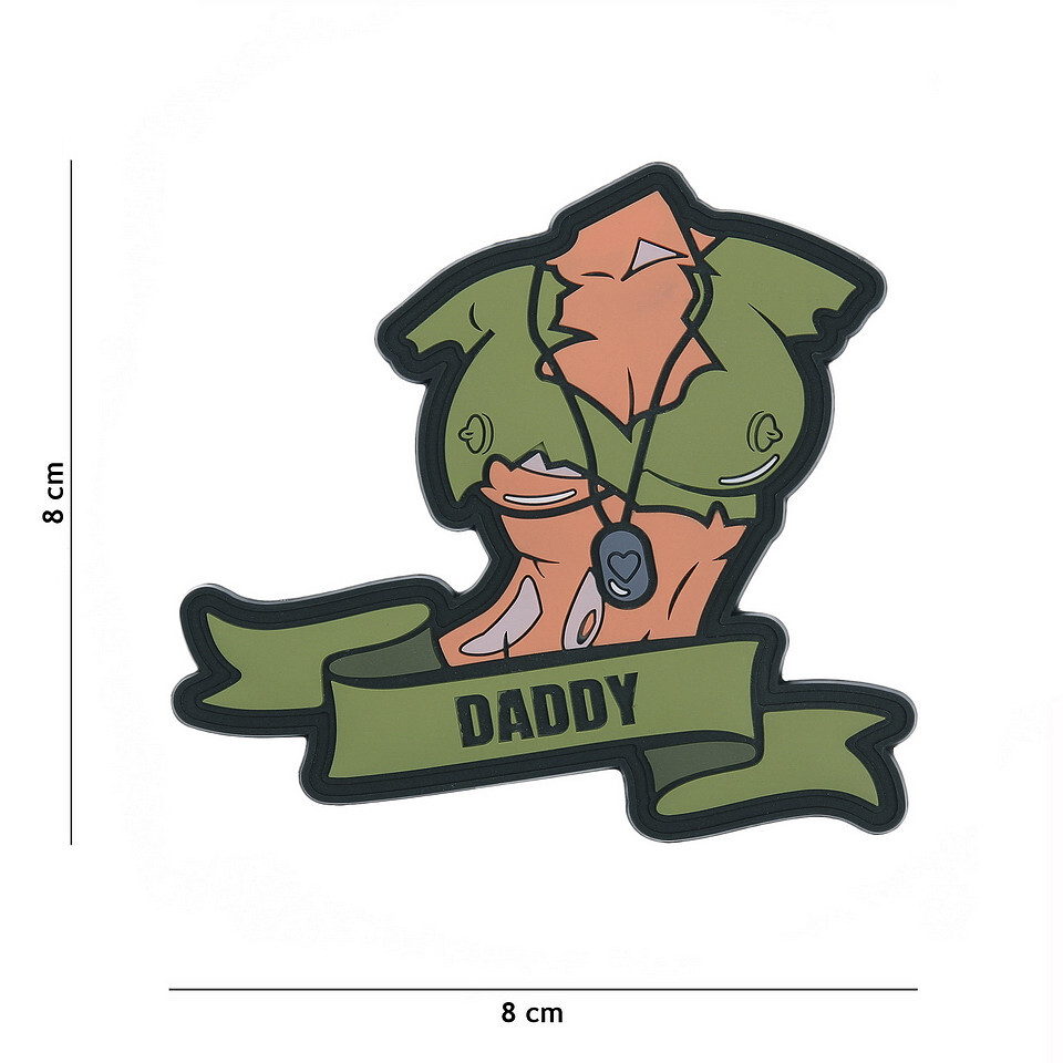 Gumová nášivka 101 Inc Daddy girl - barevná