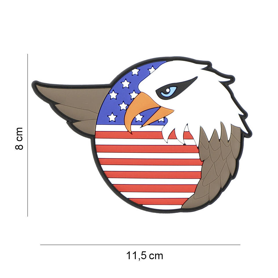 Gumová nášivka 101 Inc Stars and Stripes Eagle - barevná
