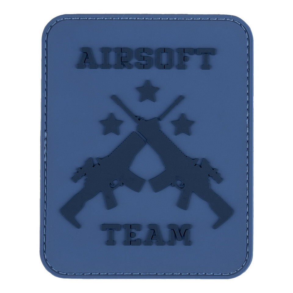 Gumová nášivka 101 Inc Airsoft team - modrá