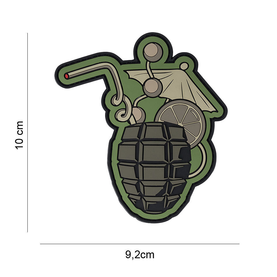 Gumová nášivka 101 Inc Cocktail grenade - barevná